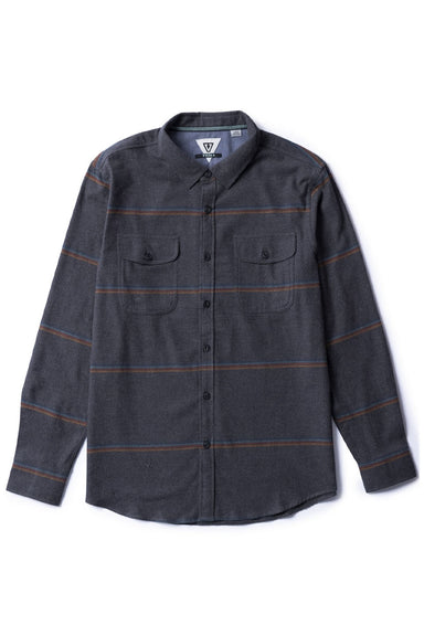 Vissla - Central Coast Eco LS Flannel - Charcoal Heather - Front