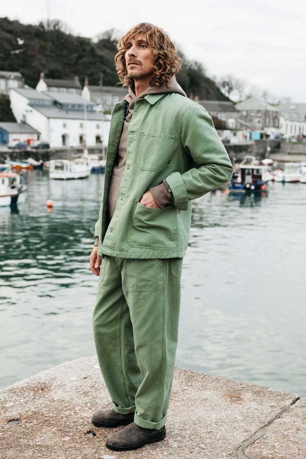 Finisterre - Basset Flannel Lined Jacket - Wild Sage