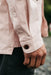 Finisterre - Tonkin Work Shirt - Pink Smoke - Sleeve Detail