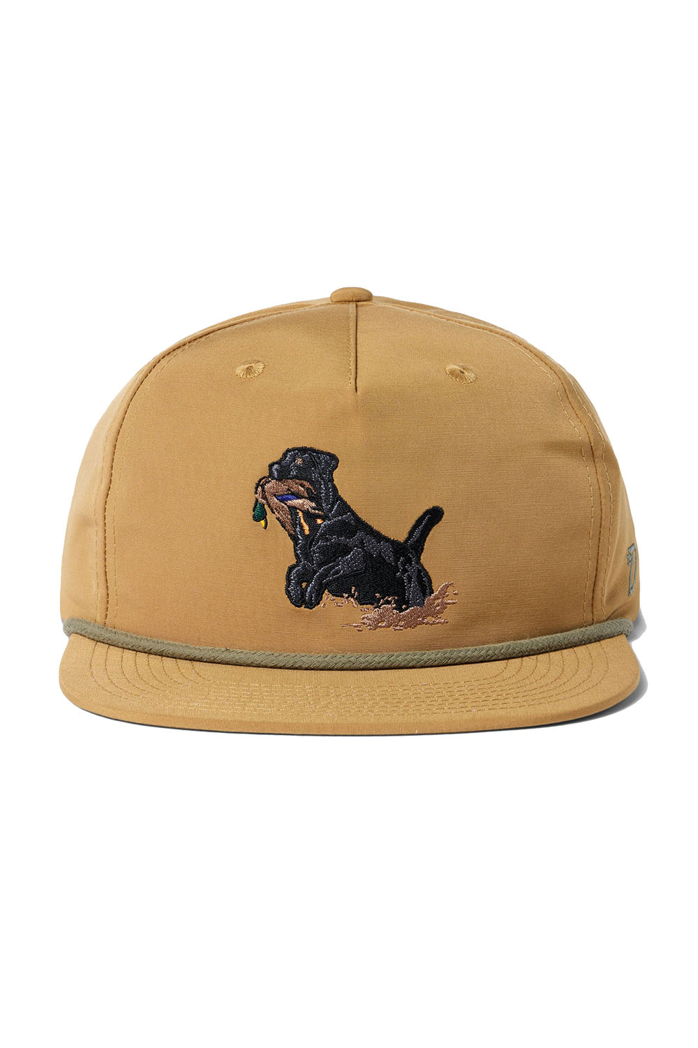 Duck Camp - Black Lab Hat - Wheat - Front