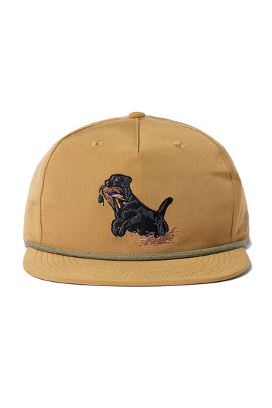 Duck Camp - Black Lab Hat - Wheat - Front