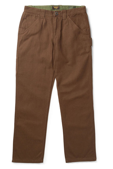 Seager - Bison Canvas Pant - Tobacco Brown - Flatlay