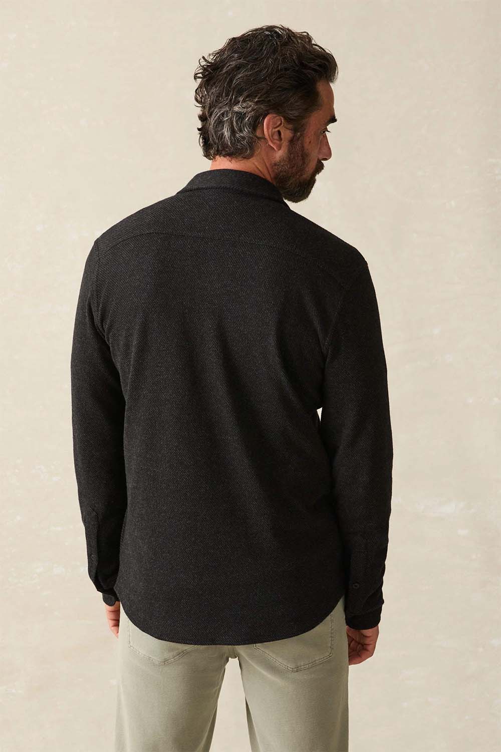 LEGEND SWEATER SHIRT Heathered Black Twill