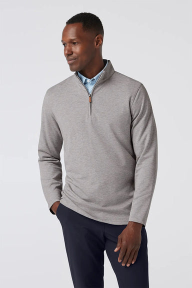 Mizzen + Main - KPI Quarter Zip - Silver Heather 