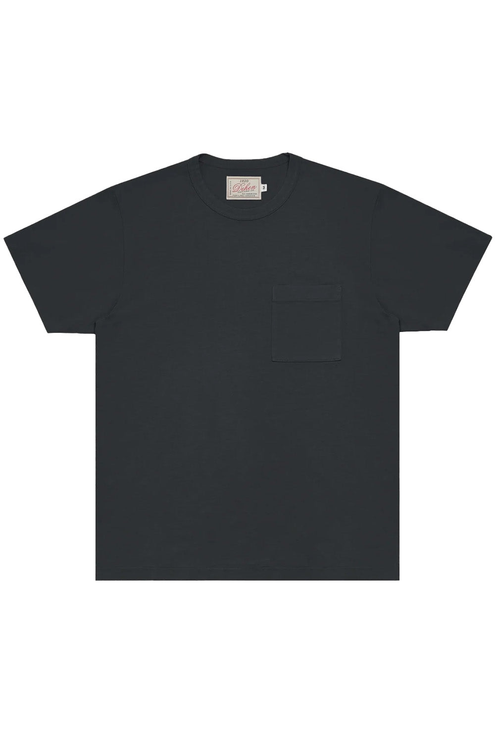 Dehen - Heavy Duty Pocket Tee - Dark Charcoal - Flatlay