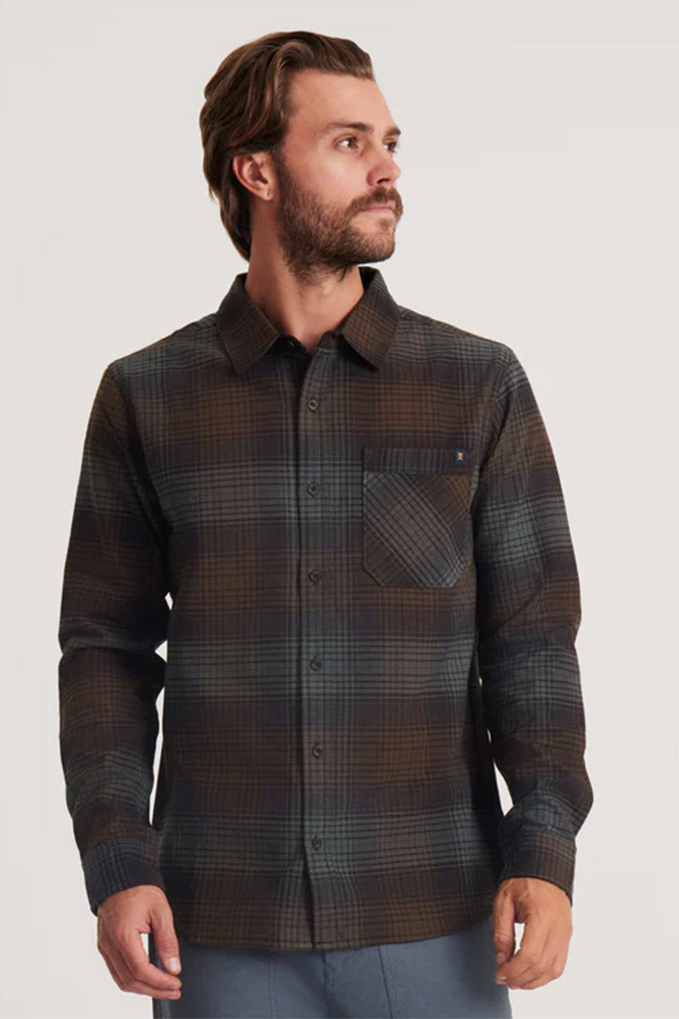 Roark - Crossroads Flannel - Orion Plaid - Side