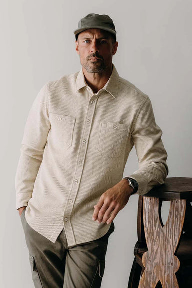 Taylor Stitch - The Utility Shirt - Natural Sashiko - Model