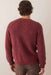 Marine Layer - Inverness Sweater Crew - Burgundy Neps - Back