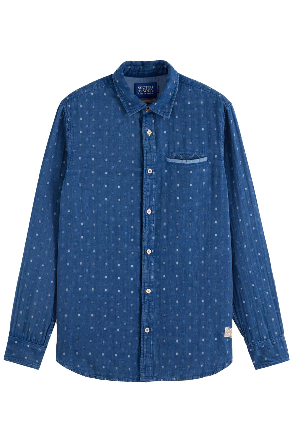 DENIM WEAVE SHIRT Washed Indigo