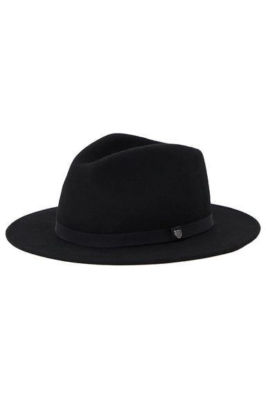 Brixton - Messer Packable Fedora - Black/Black - Profile