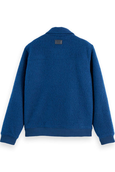 Scotch & Soda - Faux Mohair Blouson - Heritage Blue  - Back