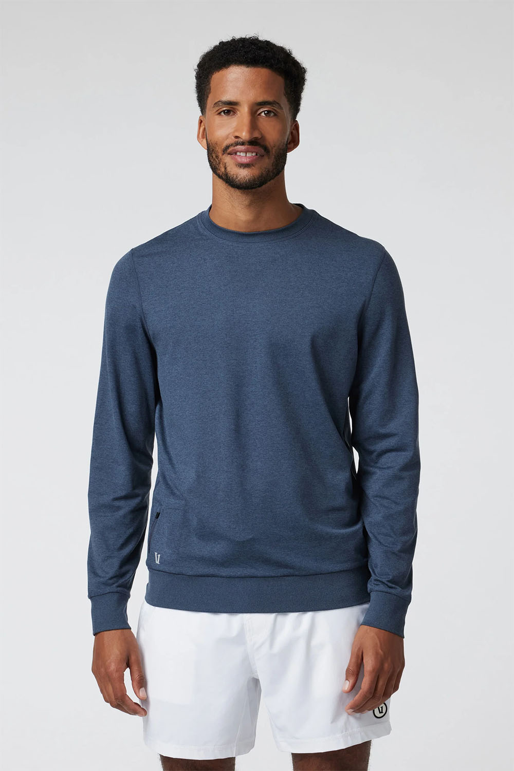 Vuori - Ponto Performance Crew - Azure Heather - Front