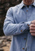 Finisterre - Gylly Shirt - Indigo Dobby - Detail