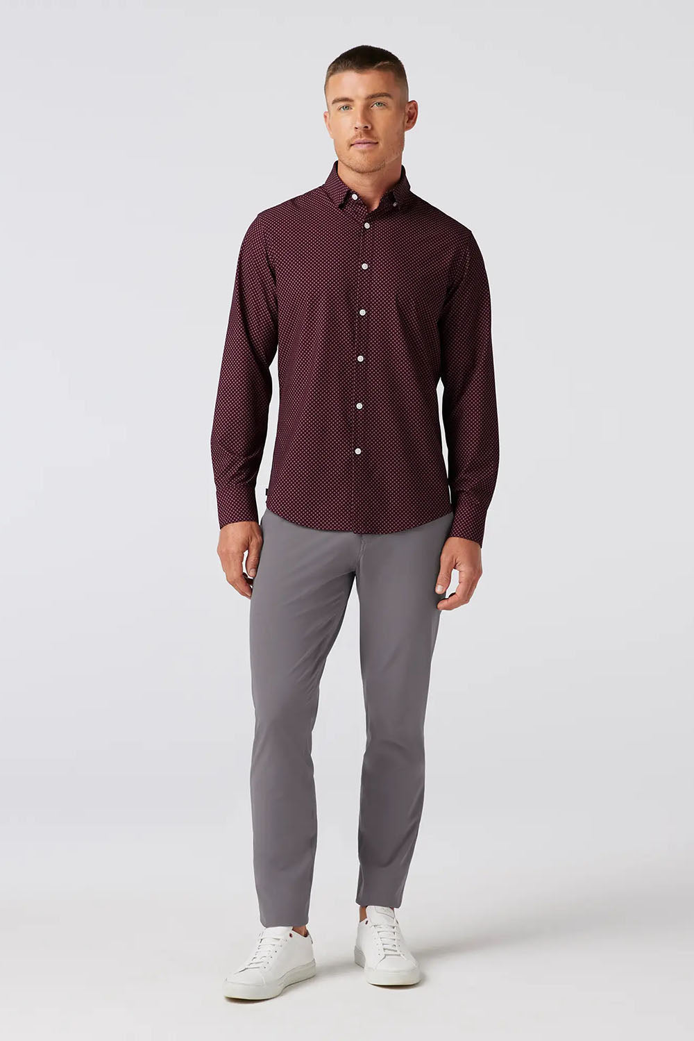 Mizzen + Main - Leeward LS - Wine Clover - Front