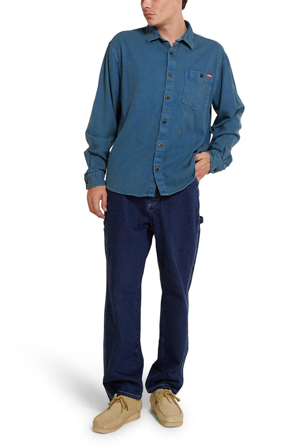 Deus Ex Machina - Keon Flannel Shirt - Moroccan Blue