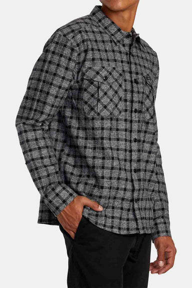 RVCA - Hughes Flannel LS - Smoke - Profile