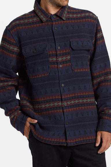 Billabong - Offshore Jacquard Flannel - Dusty Navy - Front