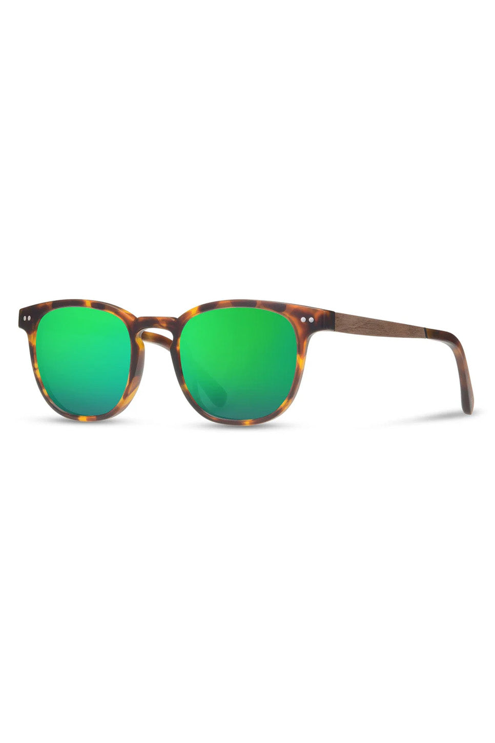 Shwood - Topo - Matte Tortoise/Walnut/HD+ Green Flash Polar - Profile