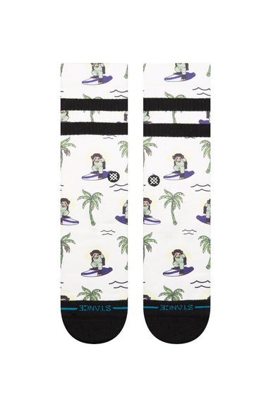 Stance - Surfin Monkey Crew - White - Front