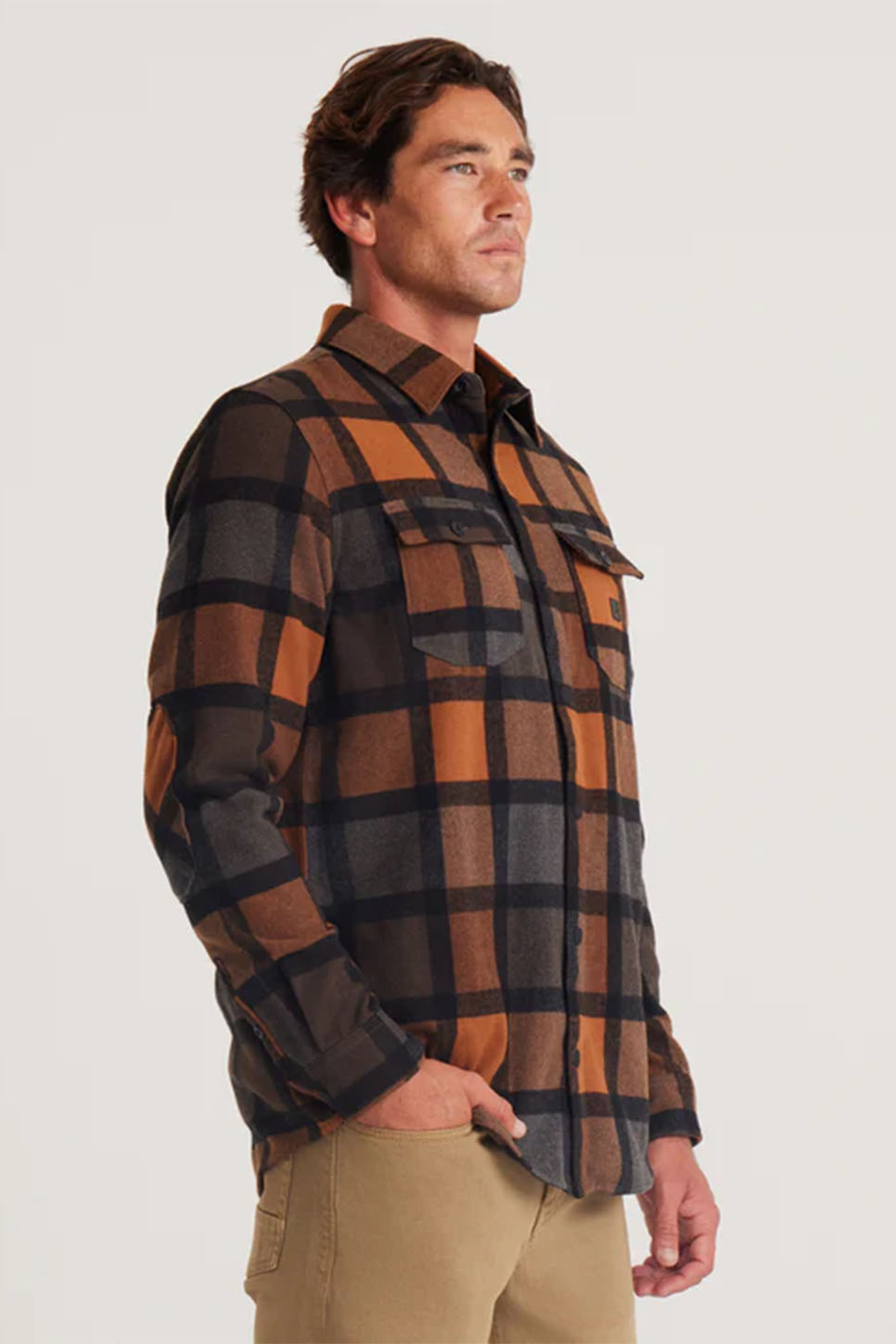 Roark - Nordsman Flannel LS - Pecan - Side