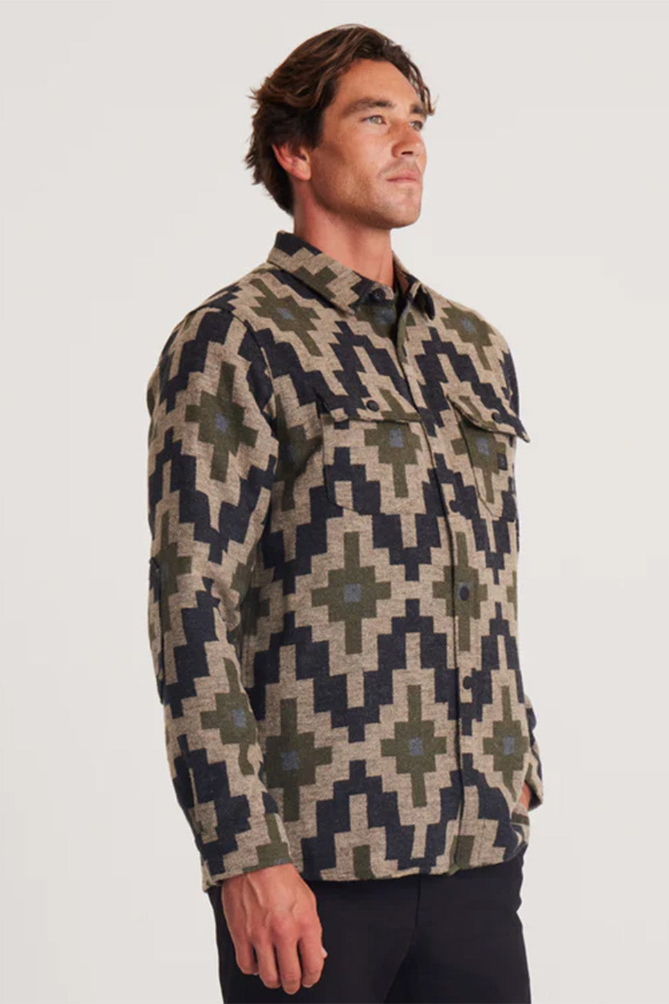 Roark - Nordsman Flannel LS - Hillside Jacquard - Side