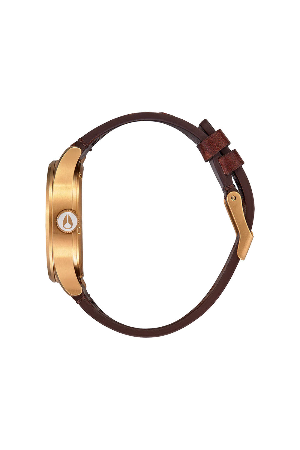 Nixon - Sentry Leather - Gold/Indigo/Brown  - Side