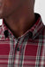 Mizzen + Main - City Flannel - Garnet Thomas Plaid - Detail