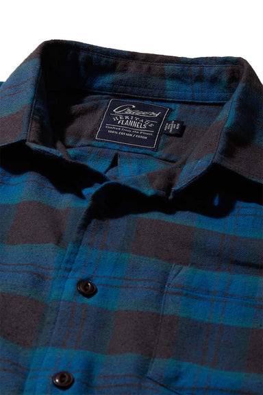 Grayers - Shady Grove Stretch Flannel - Teal Olive - Collar