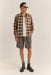 Rhythm - Plaid LS Flannel - Brown