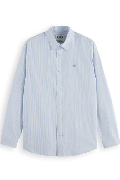 Scotch & Soda - Oxford Stripe Shirt - Blue Stripe - Front