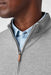 Mizzen + Main - KPI Quarter Zip - Silver Heather - Detail