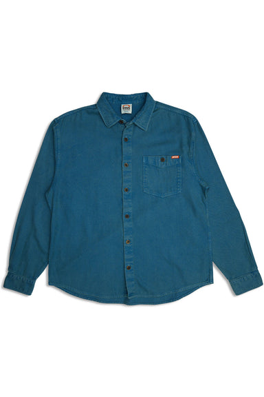 Deus Ex Machina - Keon Flannel Shirt - Moroccan Blue - Flatlay