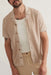 Marine Layer - Sweater Resort Shirt - Sand - Front