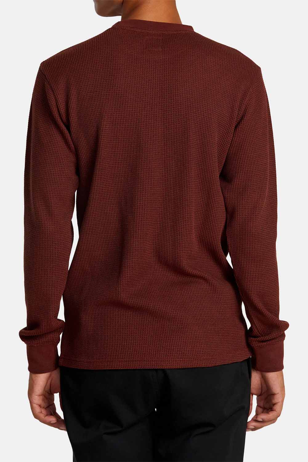 RVCA - Day Shift Thermal LS - Red Earth - Back