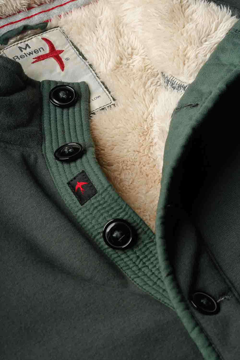 Relwen - Superfleece Mock - Dark Hunter - Detail