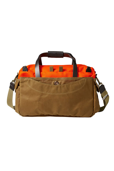 Filson - Heritage Sportsman Bag - Orange/Dark Tan - Back