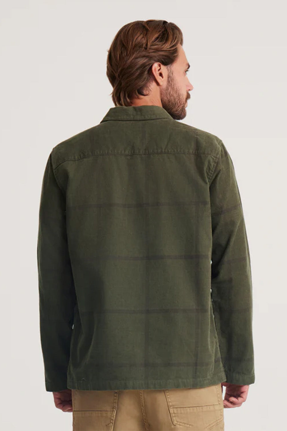 Roark - Cordlord Overshirt - Dark Military - Back