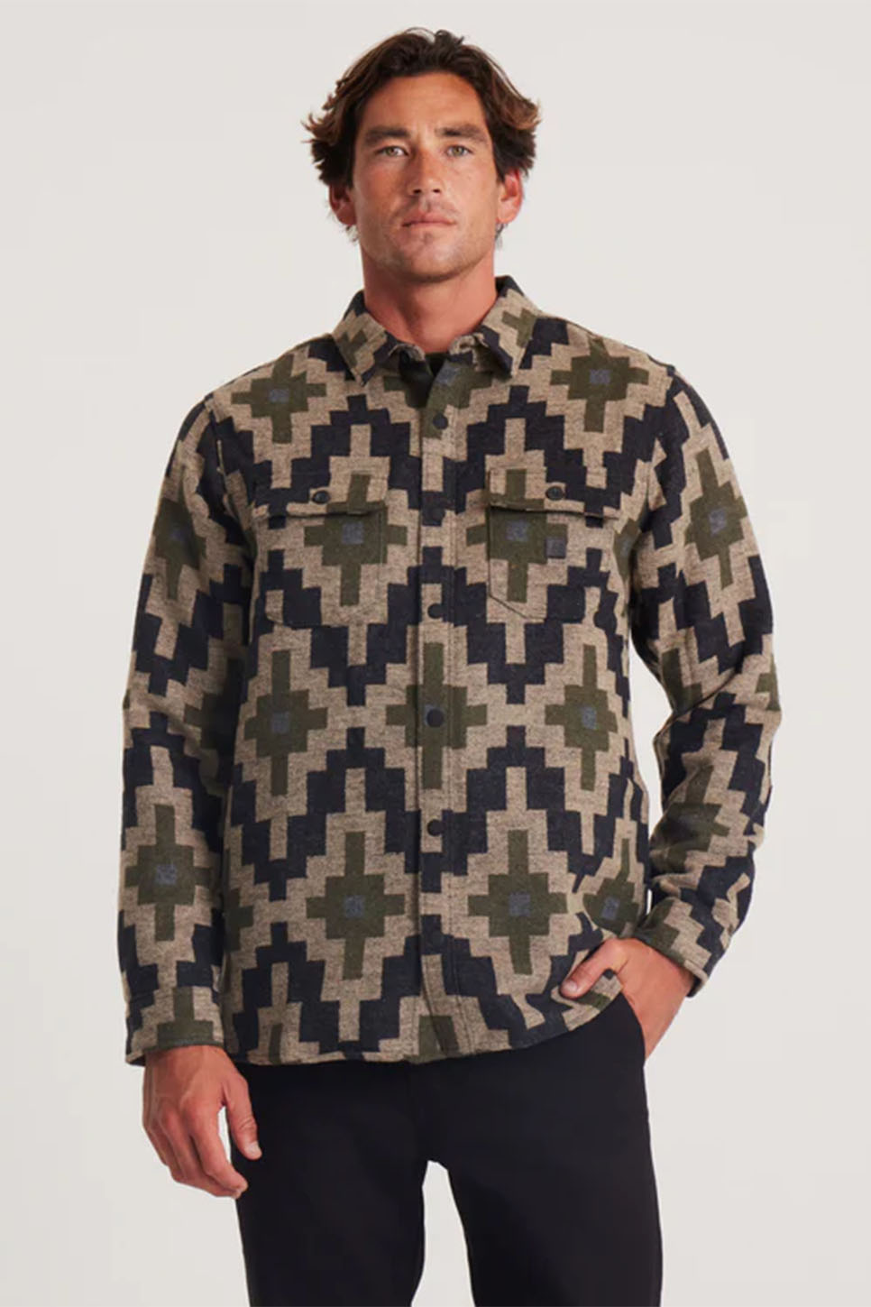 Roark - Nordsman Flannel LS - Hillside Jacquard - Front